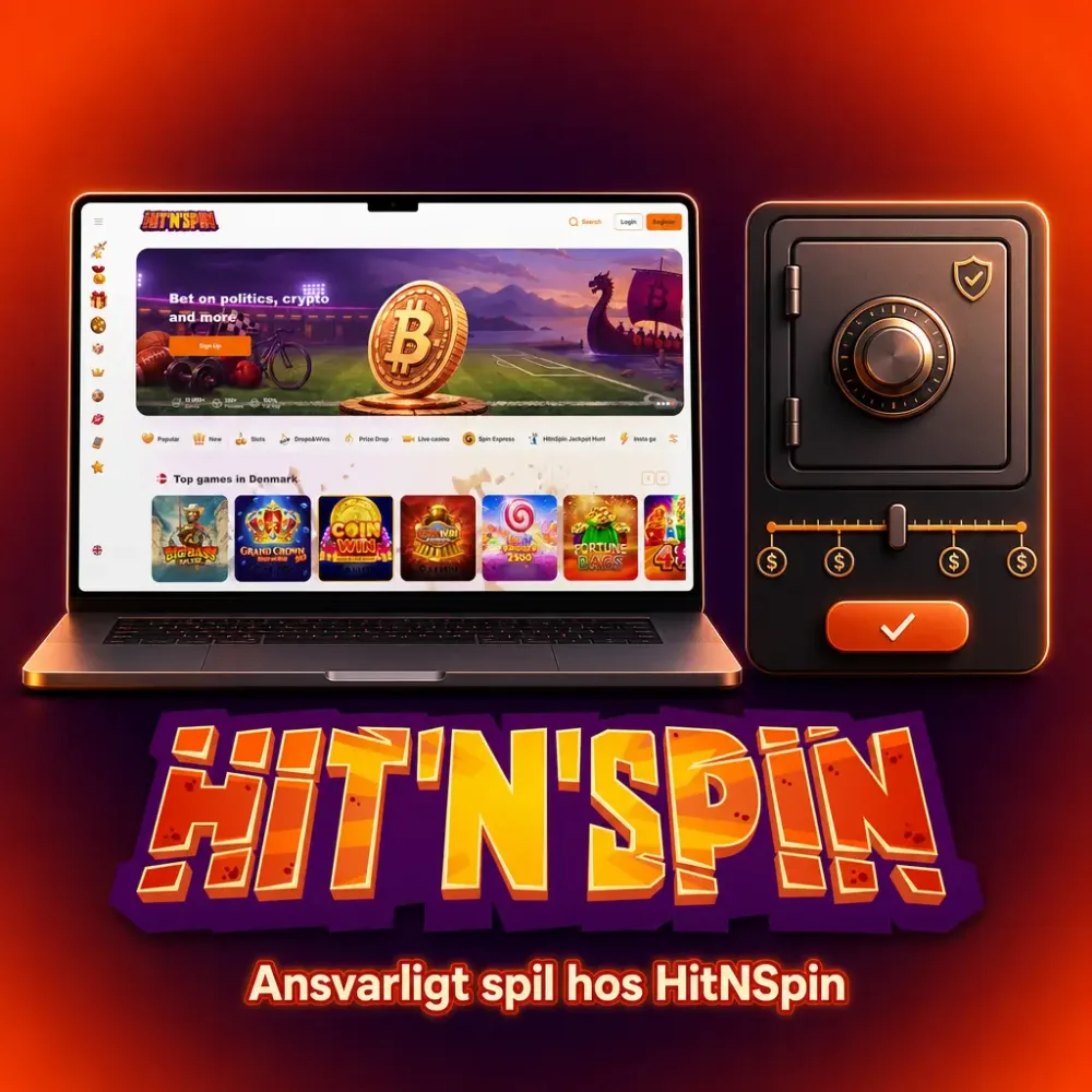 Graenser for indbetaling og spilletid hos HitnSpin