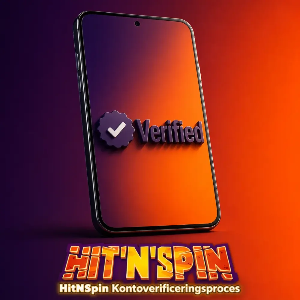 Verificering af konto hos HitnSpin med bekraeftet status