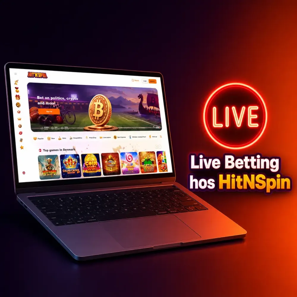 Live betting hos HitnSpin med odds i realtid
