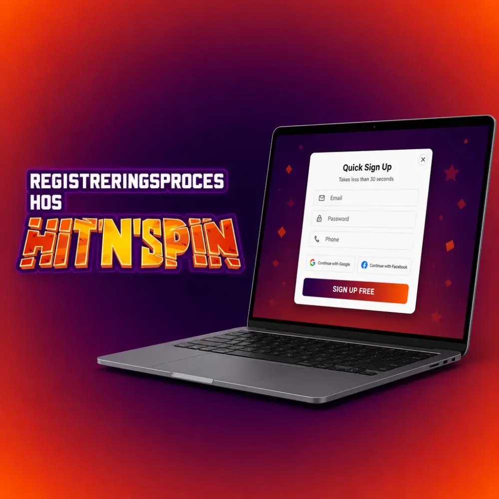 Registreringsprocessen hos HitnSpin trin for trin